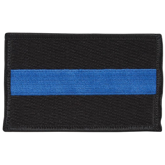 Thin Blue Line Flag Patches (Pack of 6)